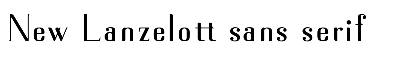 New Lanzelott sans serif
